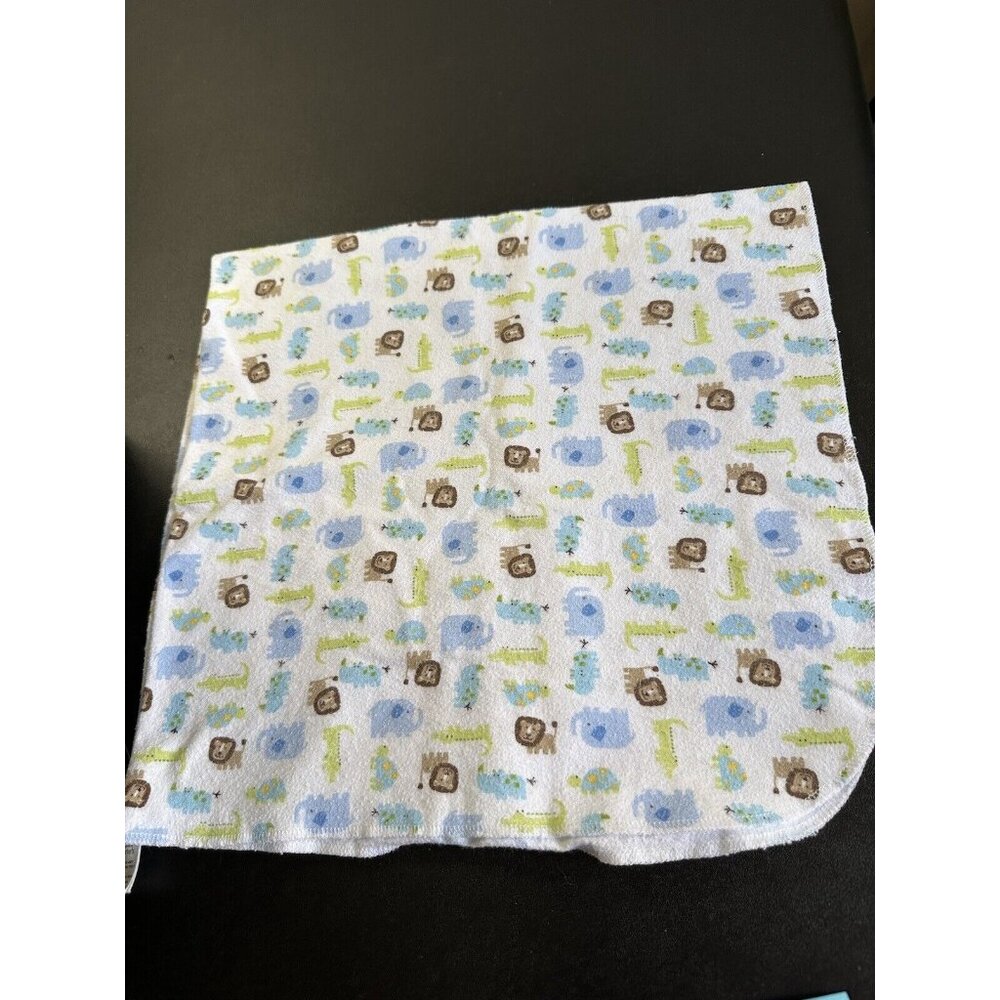 Carter's Baby Receiving Blanket Just One Year Jungle Animals Zoo Animals 30X30